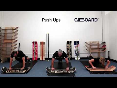 Push Ups Exercise Demonstration on a SlackBoard Balance Board